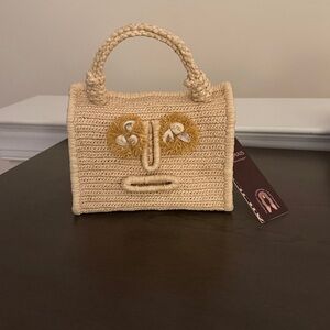 Rare/sold out Alemias Raffia Sunlit Bag